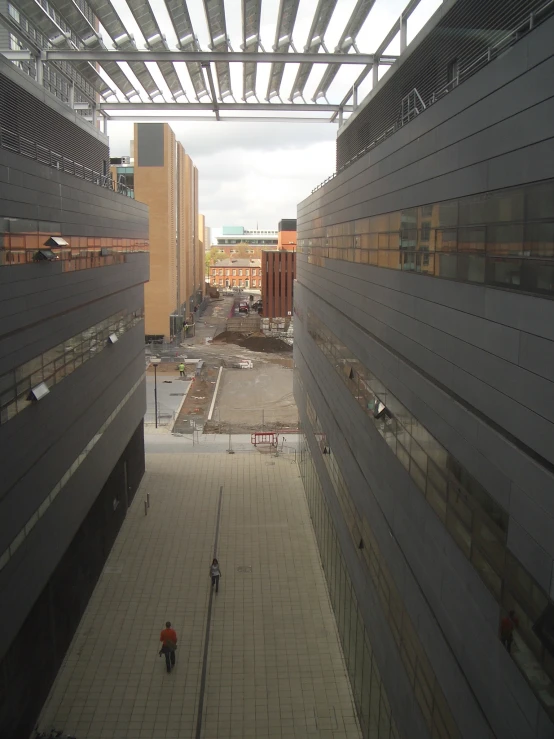 there is an overhead view of a construction site