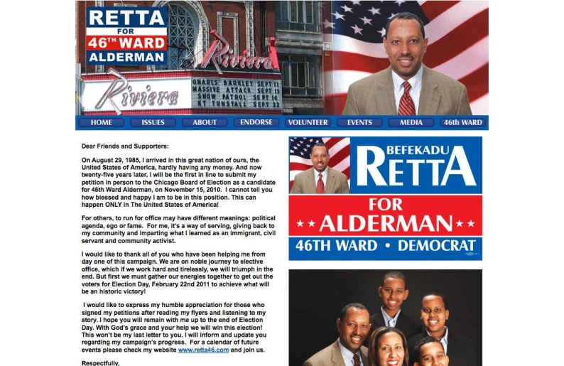 a page in a magazine that reads reta for abeman