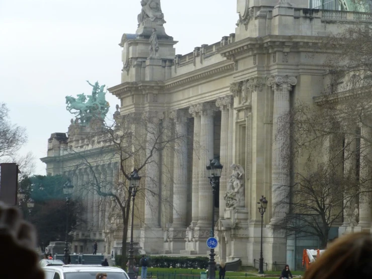 a large building on the side of a road