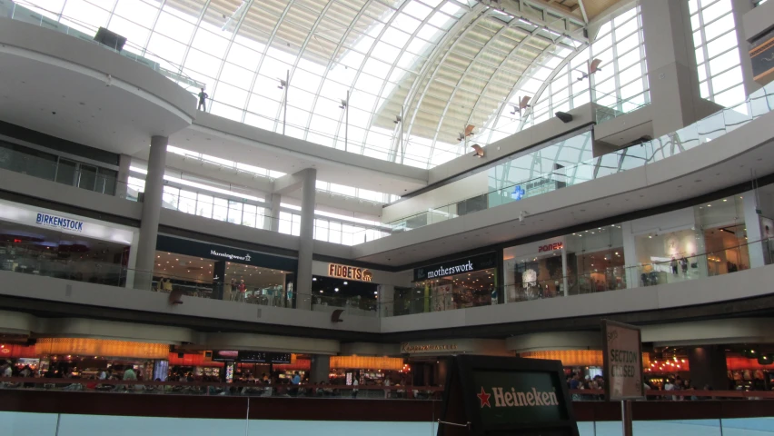 this is the inside of a shopping mall