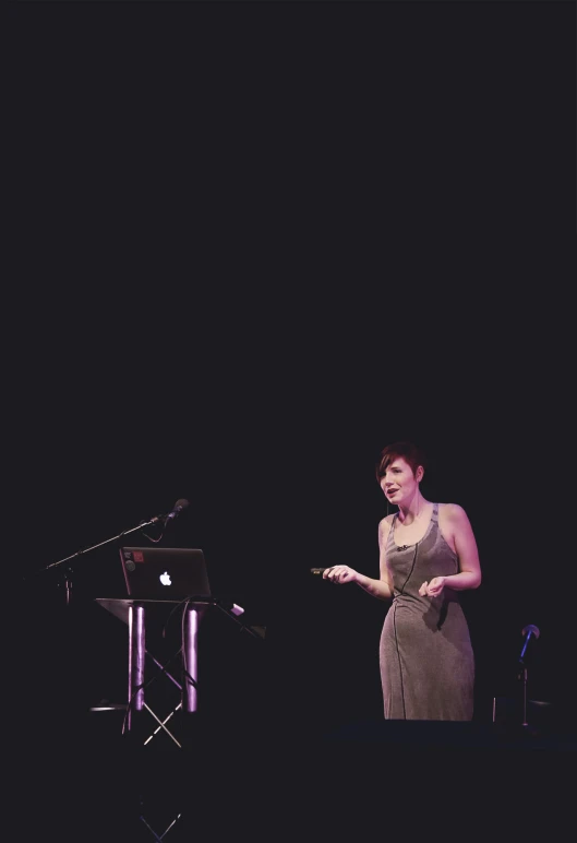 an image of a woman giving a speech