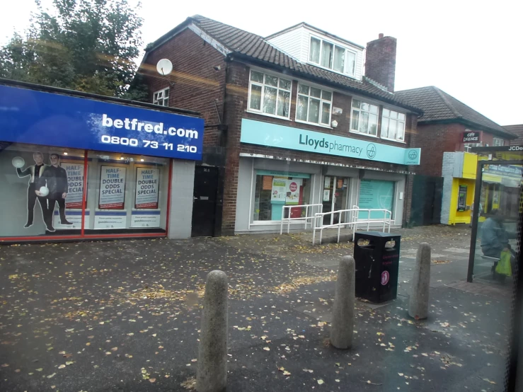 a city scene with the store called betfry