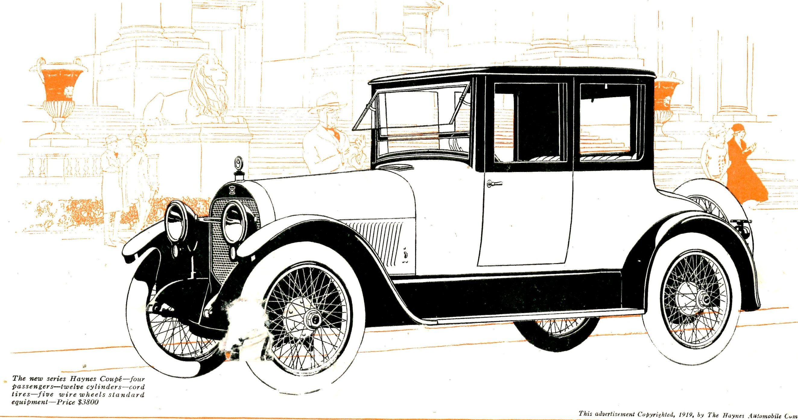an old black and white drawing of an older model car