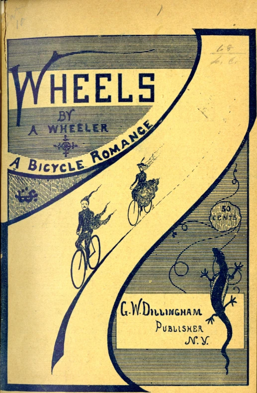 a bicycle romance book with two men riding bikes