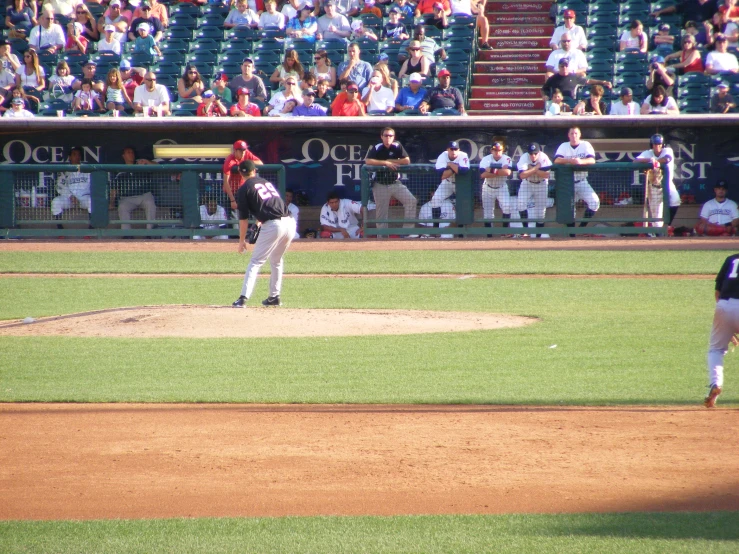 a baseball player throwing a ball on a field