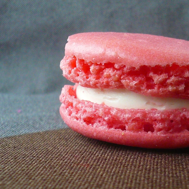 this is a close up of two macaroons