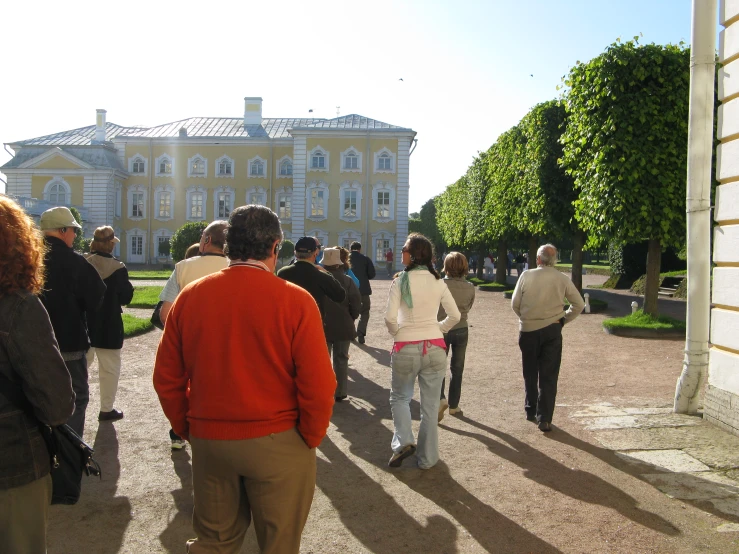 a group of people standing next to each other