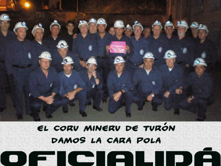 a group of men with hard hats and uniforms