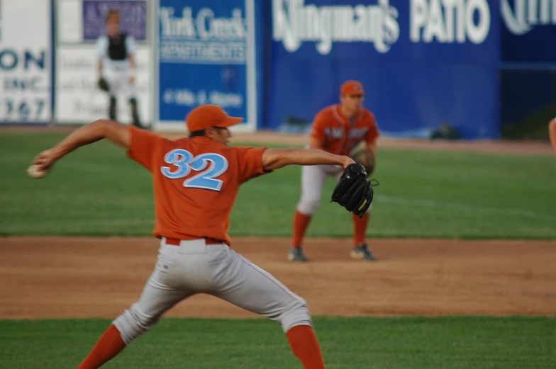 a pitcher winds up to throw the ball