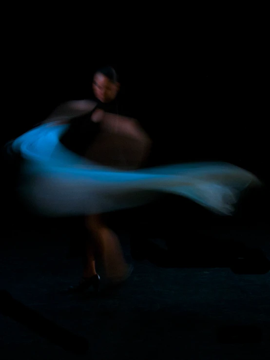 a blurred pograph of a man doing soing