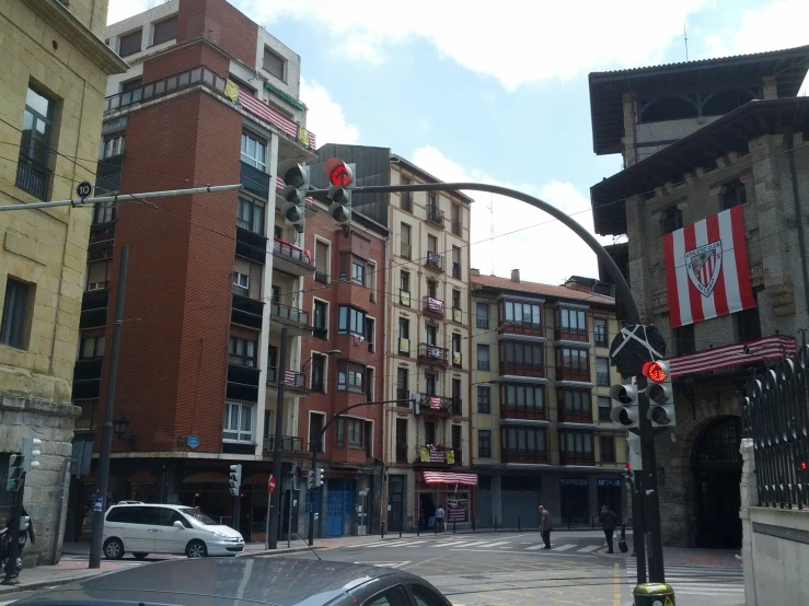 a street filled with lots of tall buildings