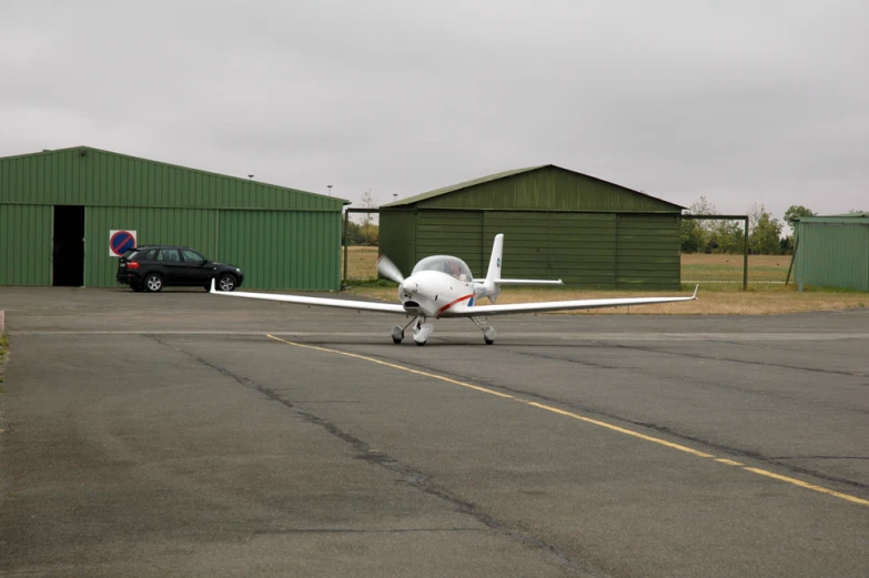 small airplane at the airport waiting for passengers to board