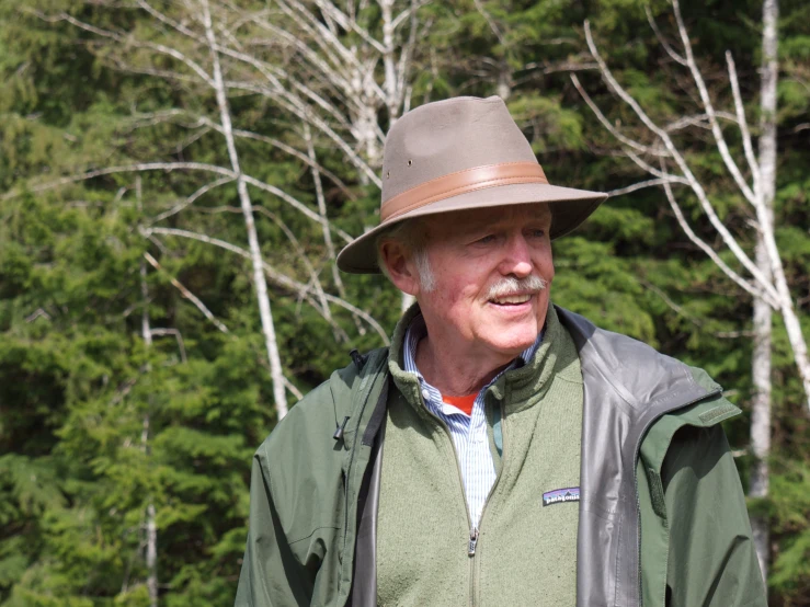 an older man with a big grey mustache