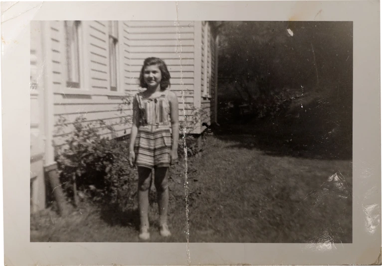 a black and white pograph of a young woman