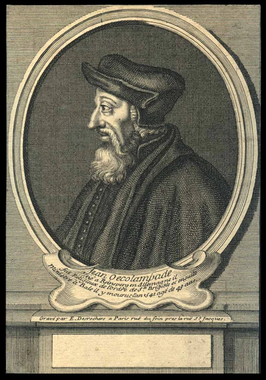 an engraved portrait of a man