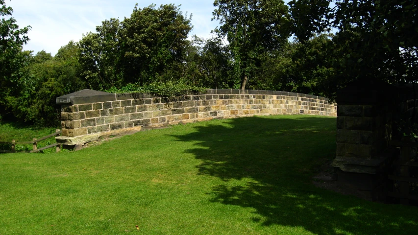 an outdoor area of rocks and grass