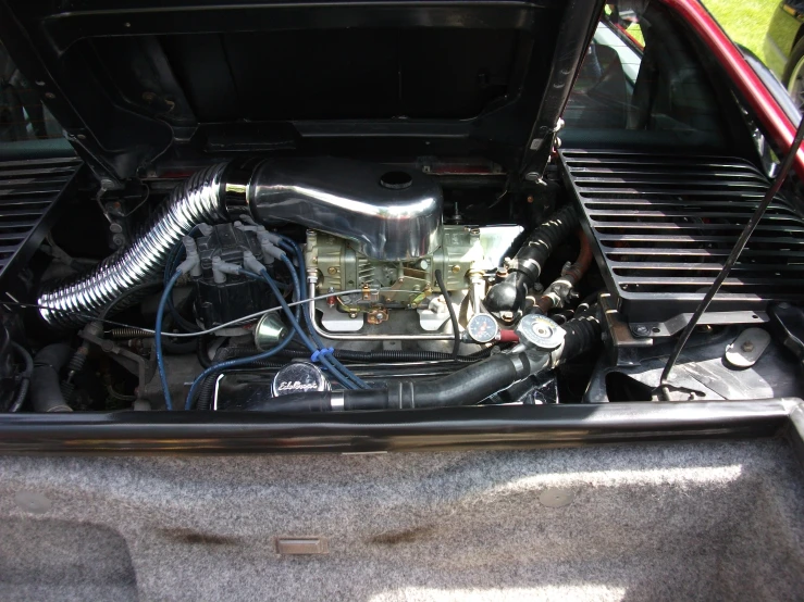 the inside of a car with all the components in it