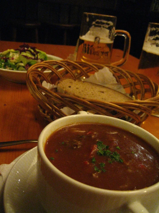 a close up of two plates of food on a table