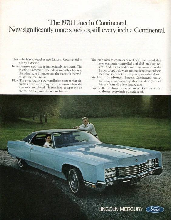 a vintage magazine advertit for a car that is not for sale