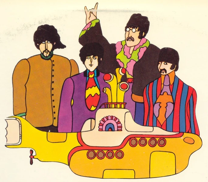 the beatles yellow submarine song with their guitarist, peter taylor