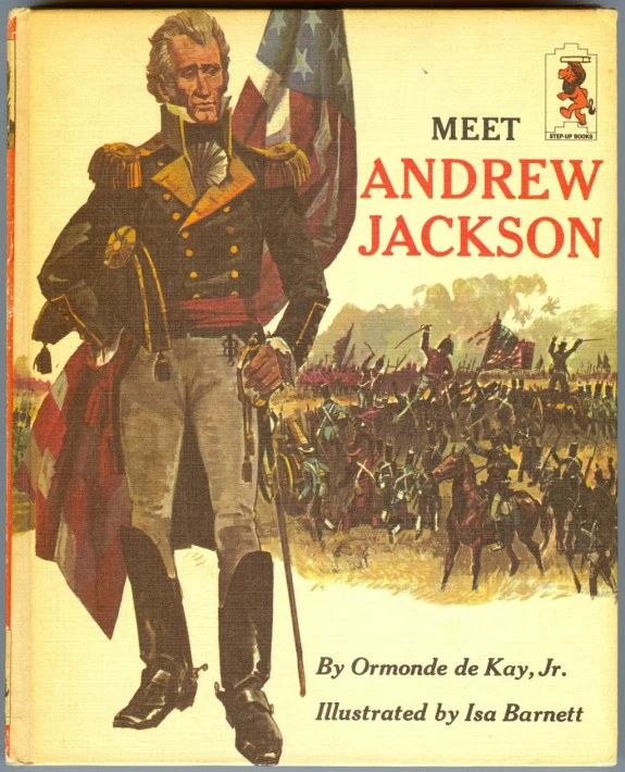 an old book about a soldier with an american flag