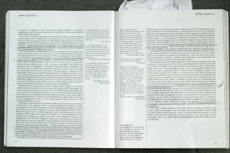 a close up of a page in a book with writing