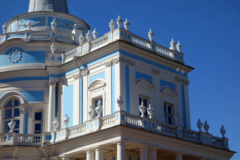 a large building with a clock on top