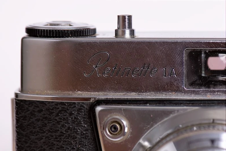 this is a vintage camera with black finish