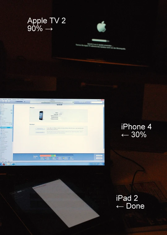 the screen is showing the apple tv showing the next television
