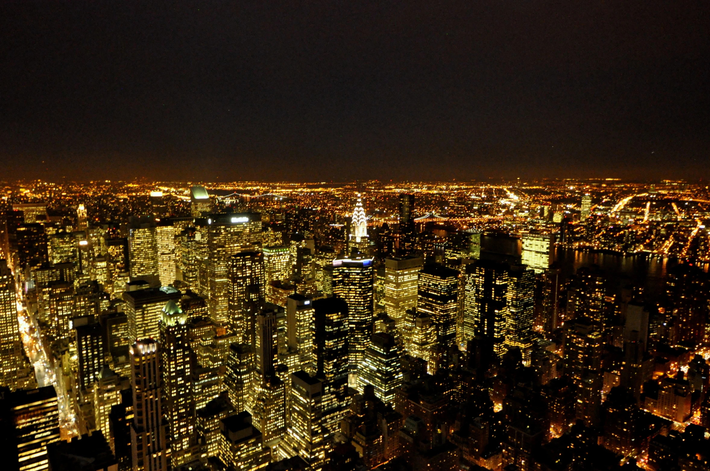 night s of illuminated buildings in a city area