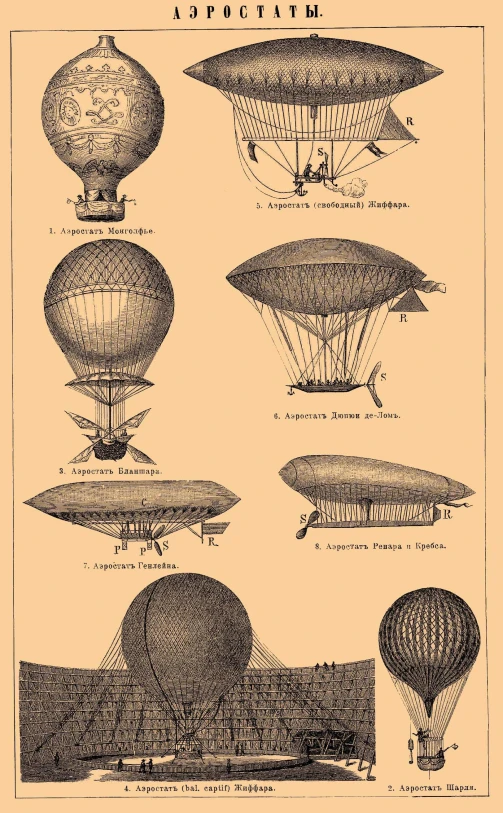  air balloons with various parts on top