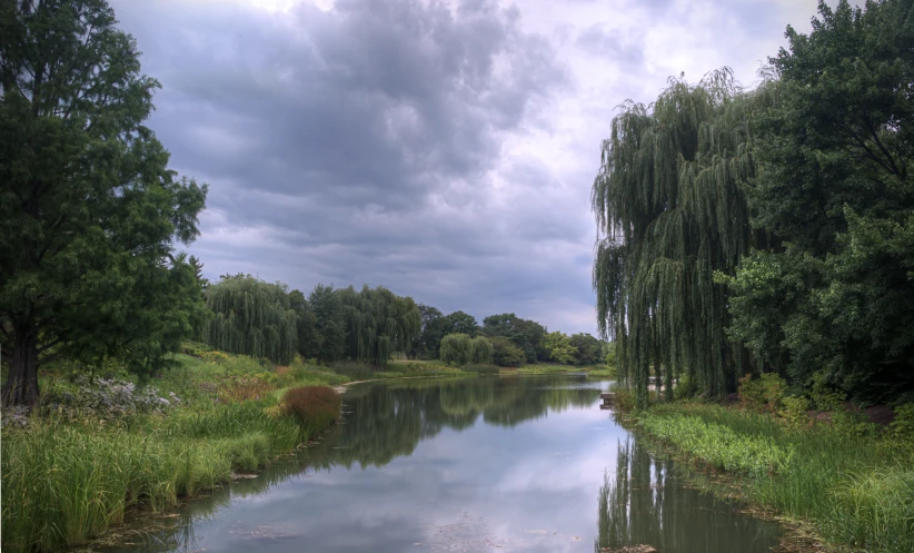 an image of a calm lake in the country