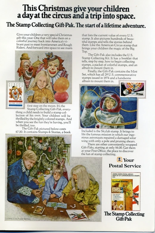 a magazine article featuring children playing and drinking