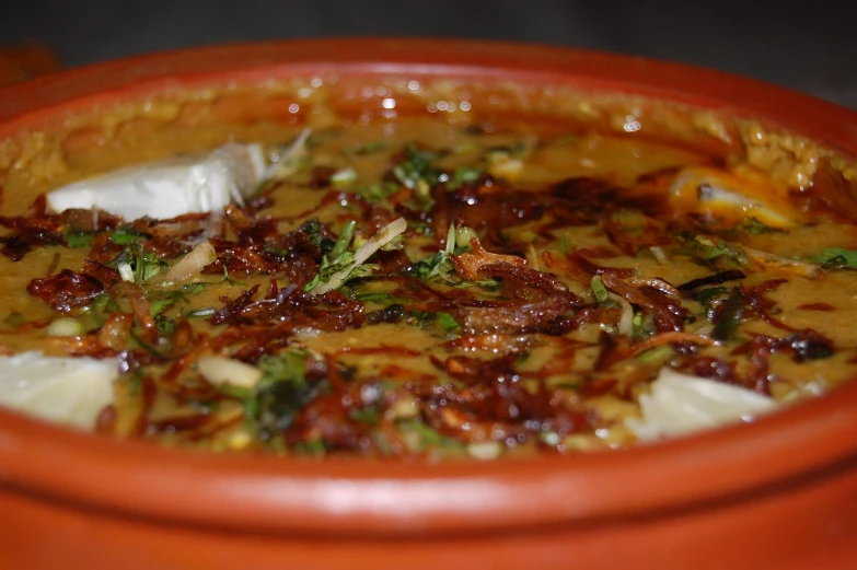 some food that is sitting inside of a bowl