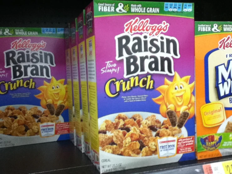 cereal cereals in the store on a shelf