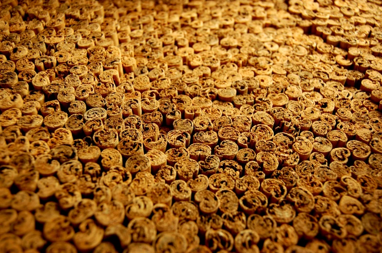 closeup view of a wooden table covered in cereal ers