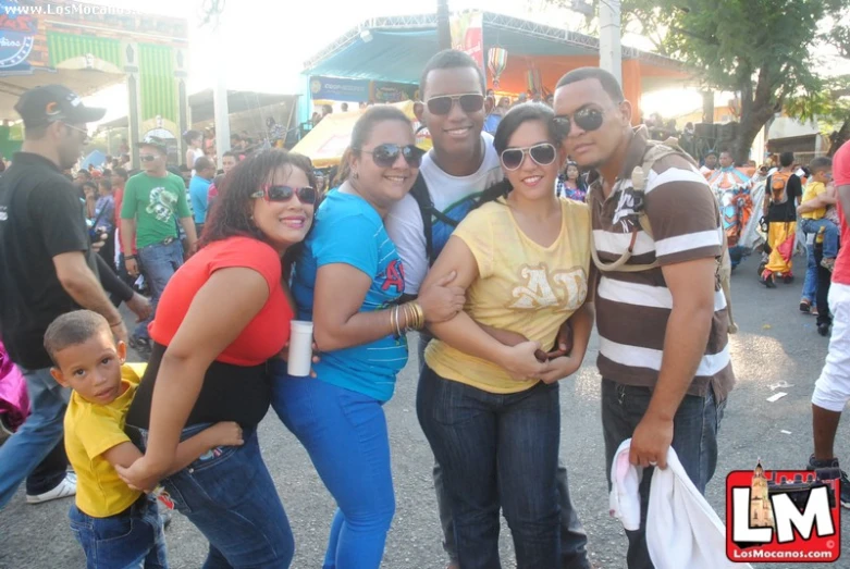 a group of people that are standing in the street