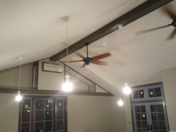 this is a ceiling fan that hangs from the roof