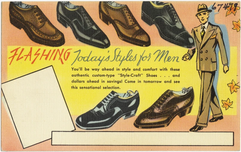 a man looking at a variety of men's shoes