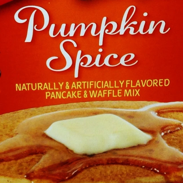 a bag of pumpkin spice with maple syrup on top
