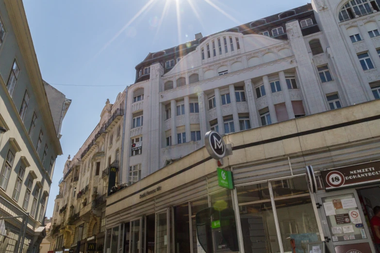 buildings on street near pedestrian crossing in urban area