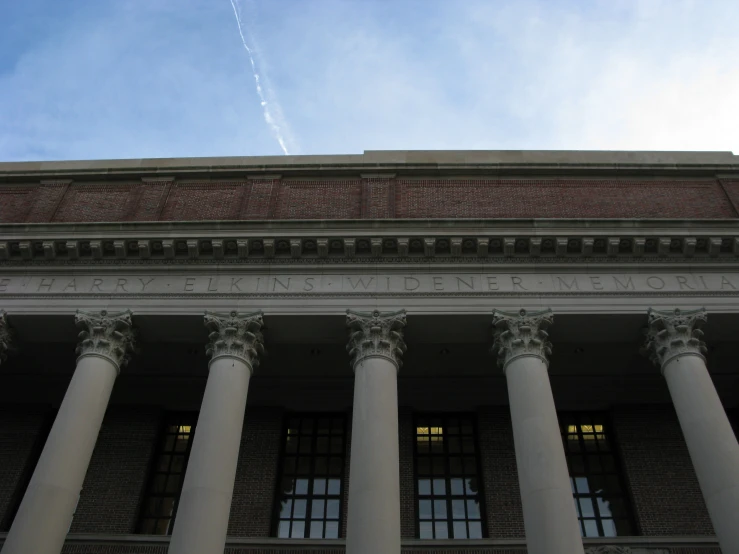 columns with a clock at the top of a building