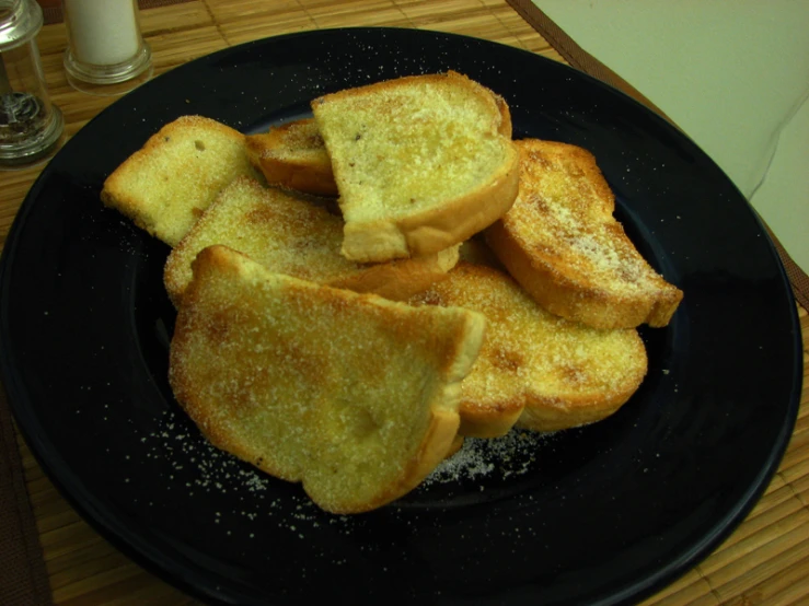 some french toast on a plate on a table
