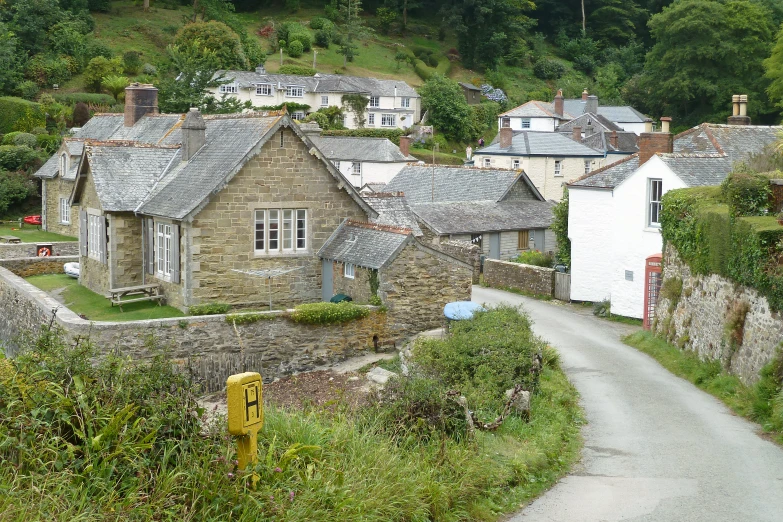 the village is surrounded by the hill side hills
