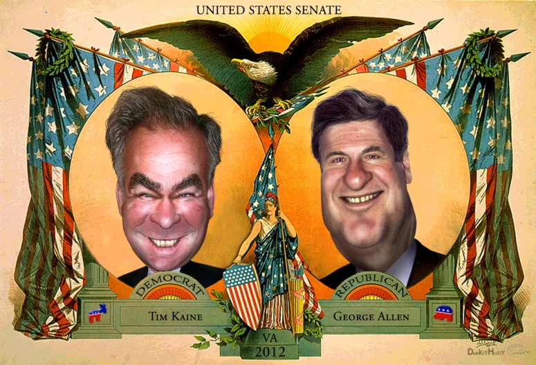 a presidential portrait of two politicians