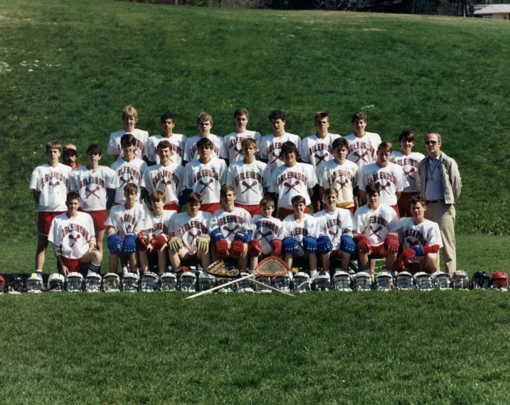 a group of young men standing next to each other