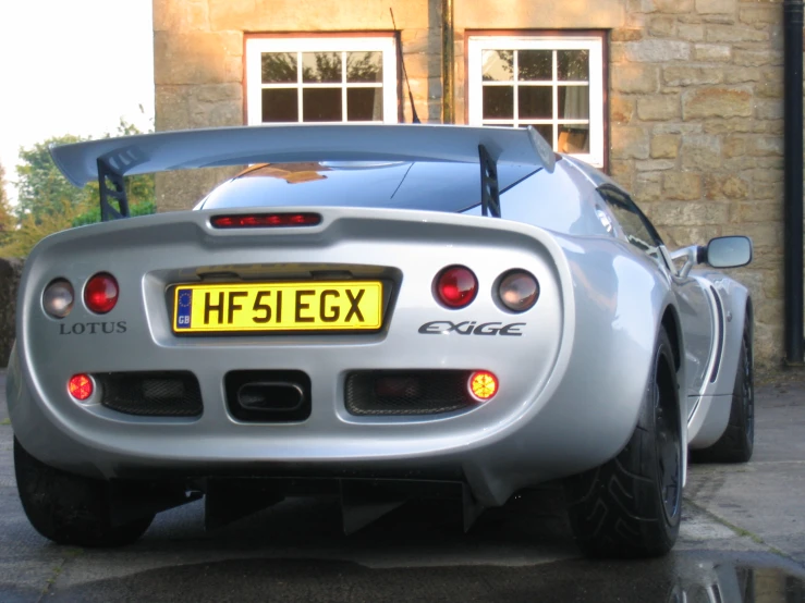 the rear end of a modern sports car