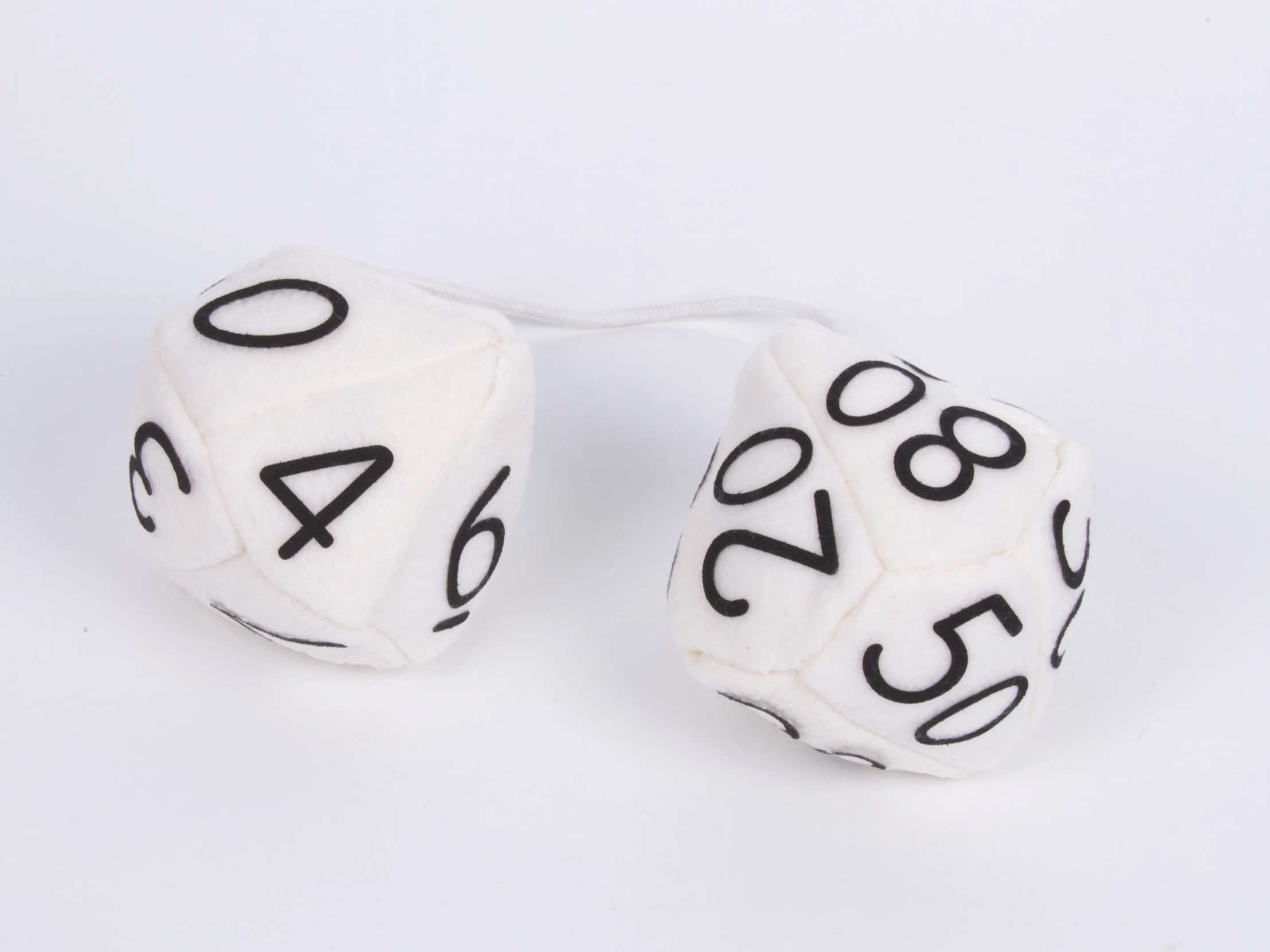 two white dices that say's 60 on each side