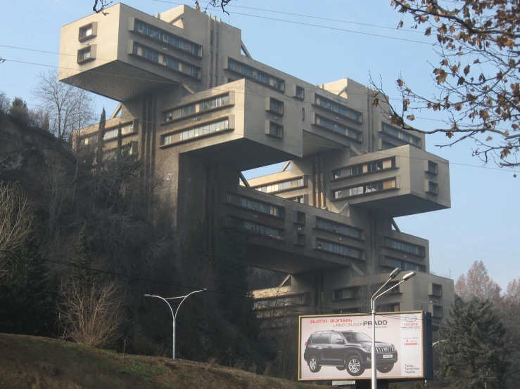 two buildings that look like they are very unusual