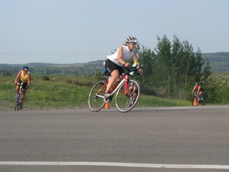 some people on bikes near one another